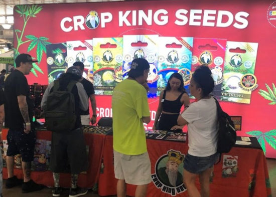 Crop King Seeds convention booth