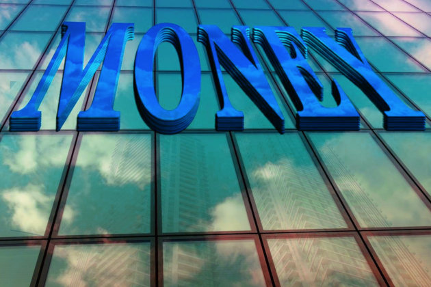 money word corporate skyscraper