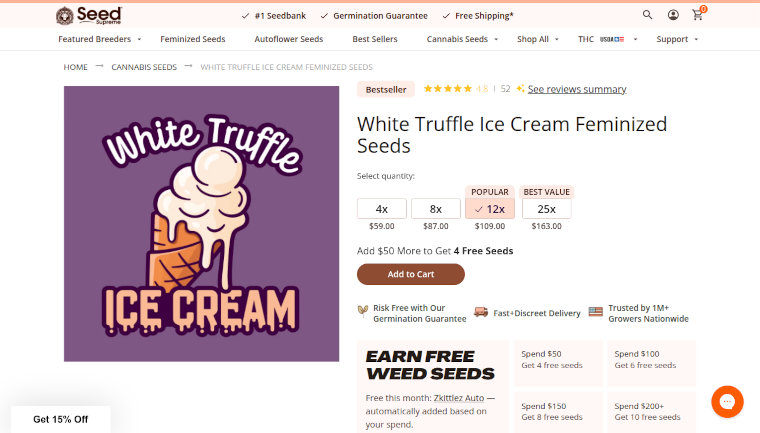 SeedSupreme website screenshot